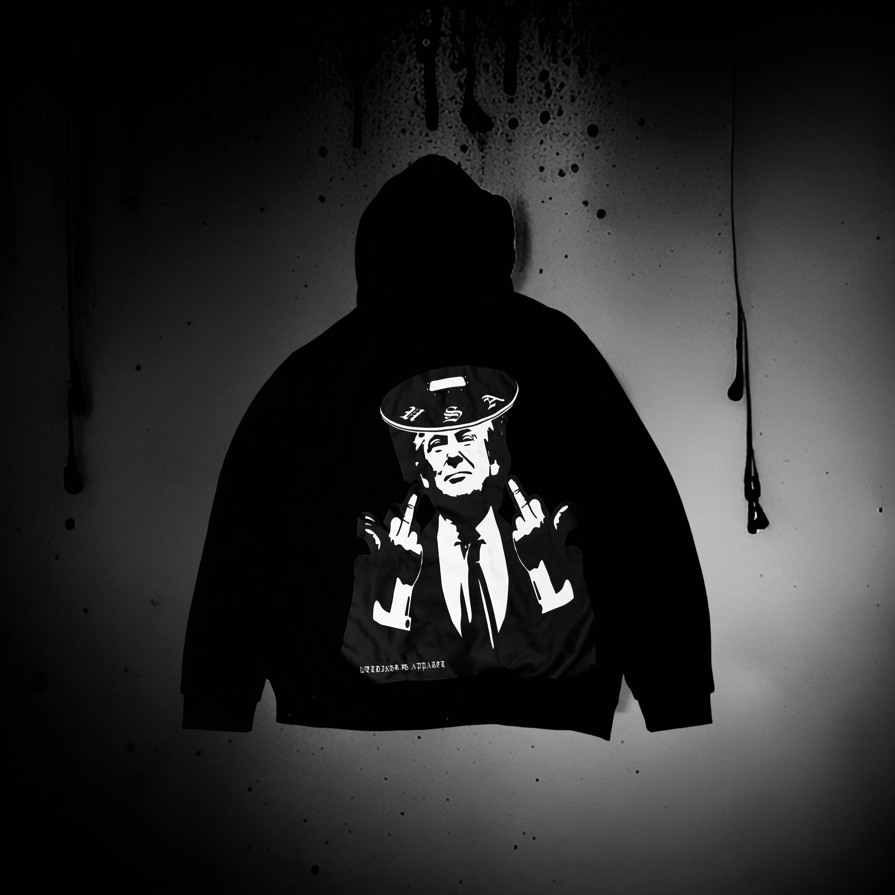 Comeaux Caps Reversible Welder’s Hat – Punisher Trump Edition, Black Cotton, Made In Vietnam